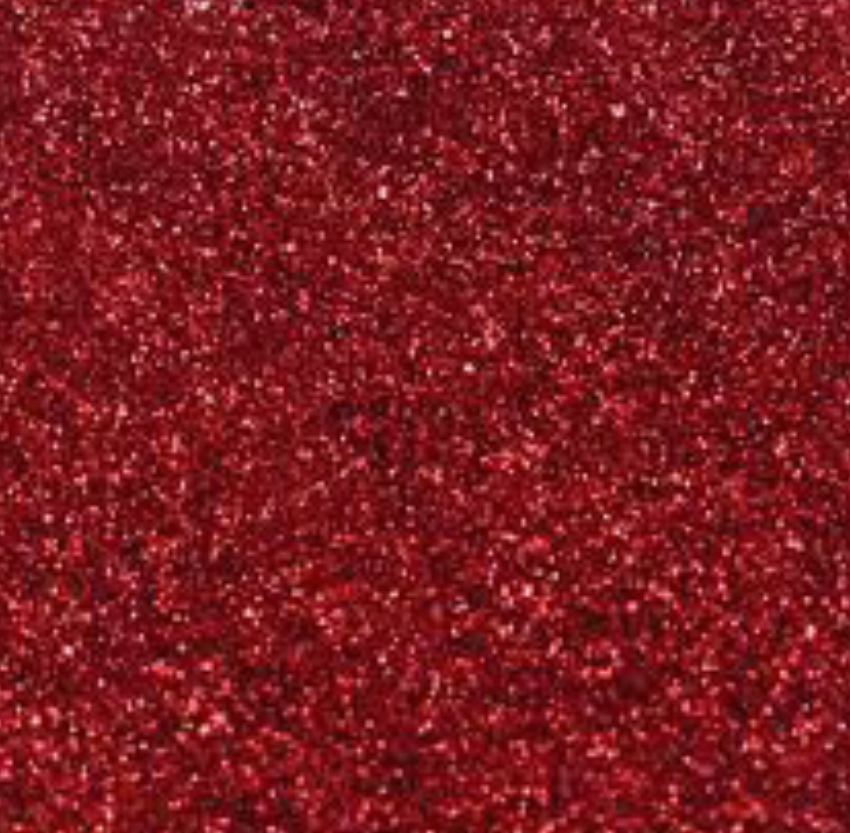 Cherry Glitter Flake Sheet  - 12x20"