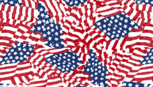 America the Beautiful Flag Pattern HTV Sheet 12"x20"