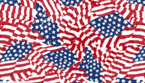 America the Beautiful Flag Pattern HTV Sheet 12"x20"