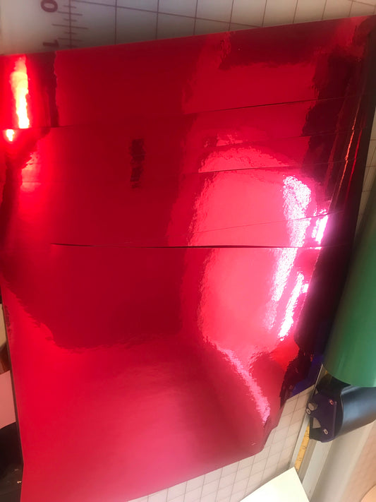 StarCraft Chrome Red Adhesive Vinyl 12”x12” Sheet