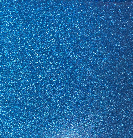 Aqua Glitter Flake Sheet - 12"x20"