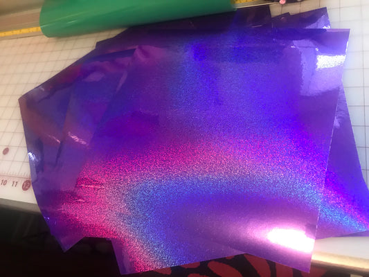 StarCraft Deceit Glitter Purple Adhesive Vinyl 12”x12” Sheet