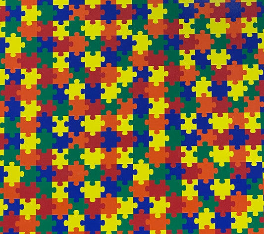Awareness Puzzle Adhesive Vinyl 12”x20” Sheet