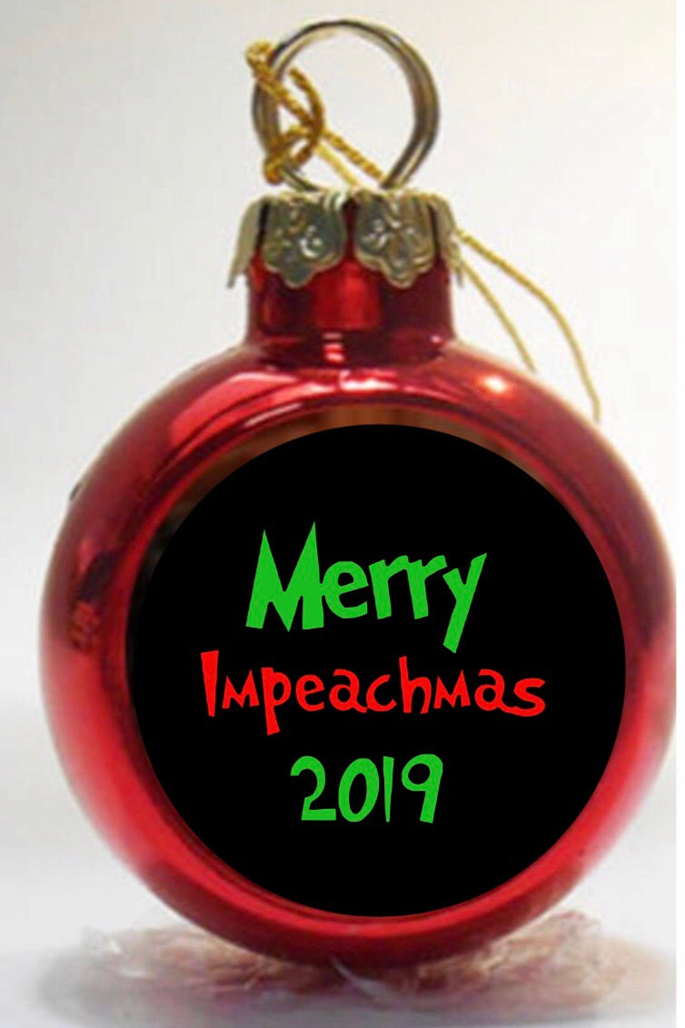 Merry Impeachmas Christmas Ornament