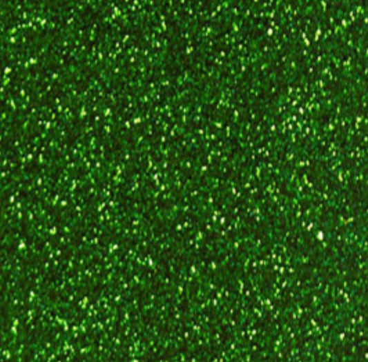 Kelly Green Glitter Flake Sheet -12"x20"