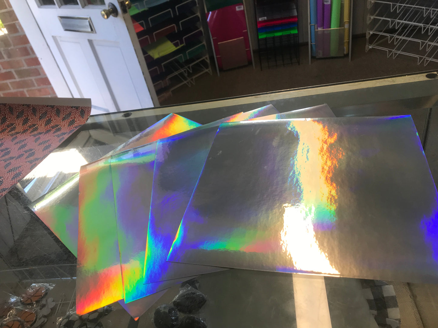 StarCraft Spectrum Silver Adhesive Vinyl 12”x12” Sheet