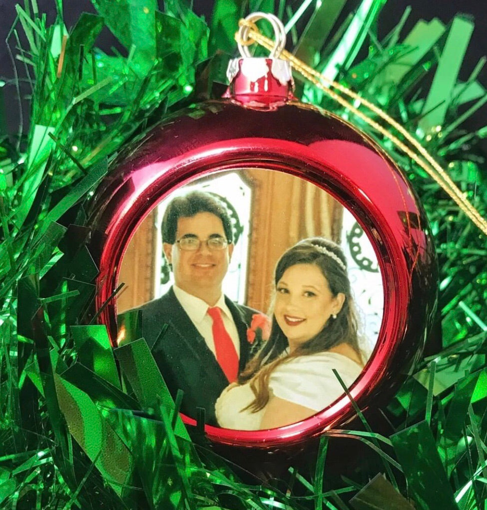 Red Bulb Ornament for Sublimation w/ Gift Box