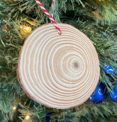 Wood Circle Ornament