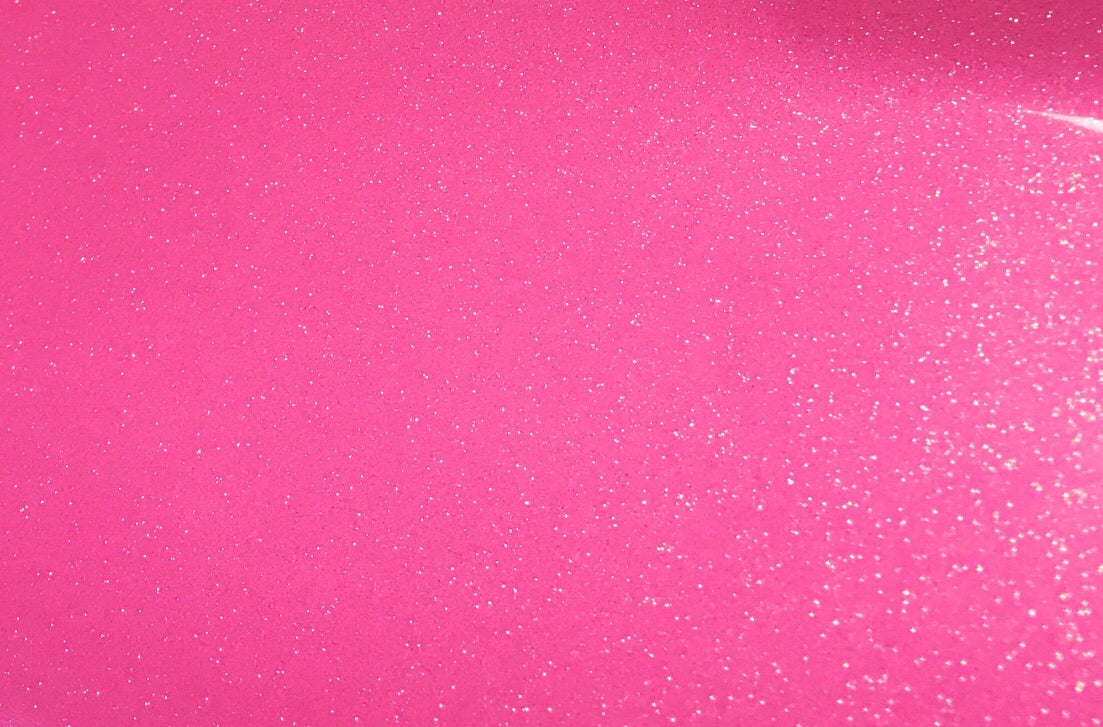 Fluorescent Pink Glitter Flake Roll - 20"x5'