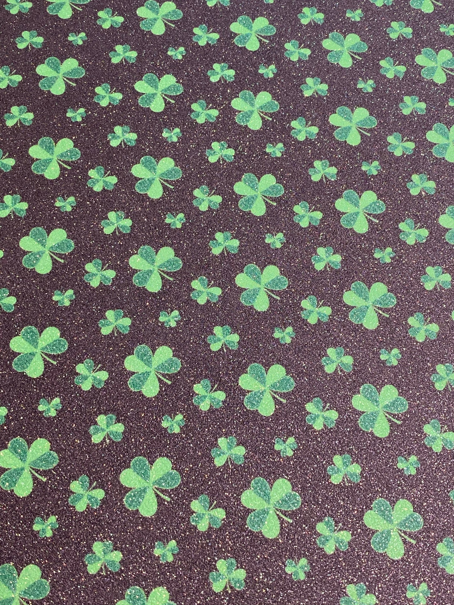 Shamrocks Glitter Pattern 12”x20” Sheet HTV