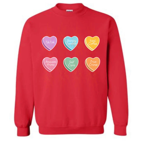 Sweethearts Candy Loves Sweatshirt