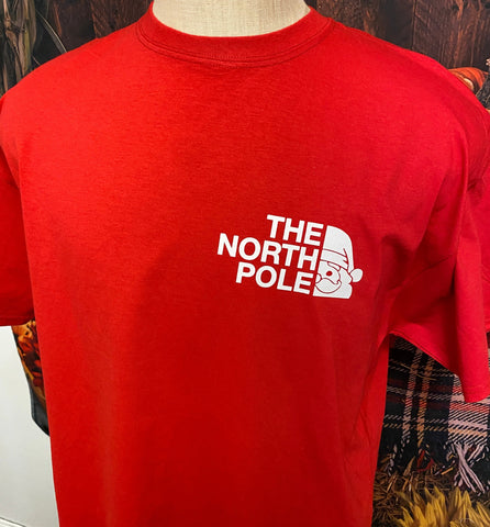 "The North Pole" Pocket Logo Tee - The North Face Inspired Tee