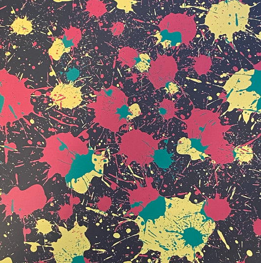 Splatter Pattern HTV 12”x20” Sheet