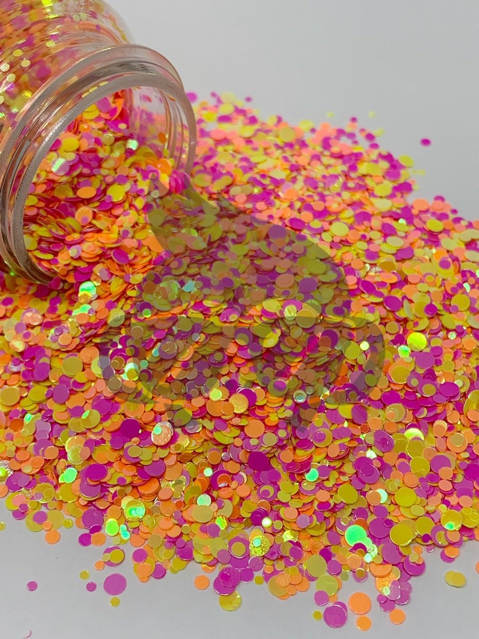 Life's A Beach - Mixology Glitter - (Orange/Pink/Yellow Dot Mix)