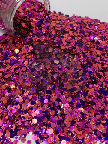 Tease - Mixology Glitter - (Purple and Pink Dot Mix)