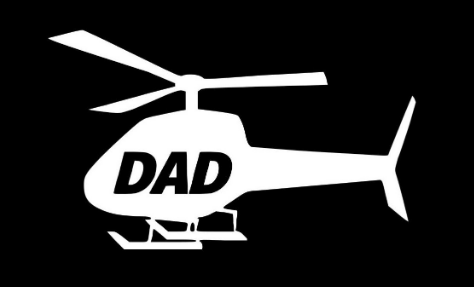 Helicopter Mom - Helicopter Dad - Decal