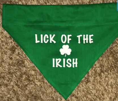 Lick of the Irish St. Patrick's Day Dog Bandana
