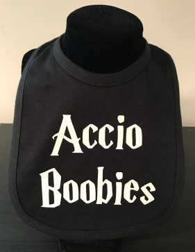Accio Boobies Harry Potter Bib