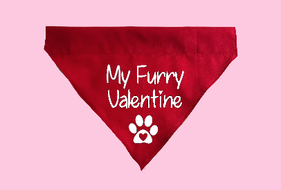 Valentine's Day Dog Bandana
