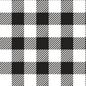 White Buffalo Plaid Pattern HTV Roll 20"x3'