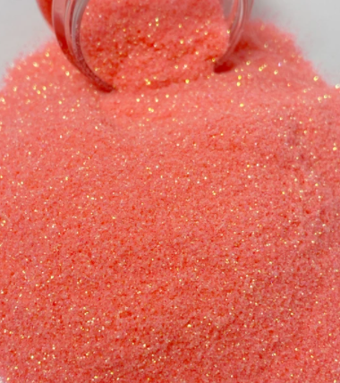 Coral - Fine Rainbow Glitter - (Coral Pink)