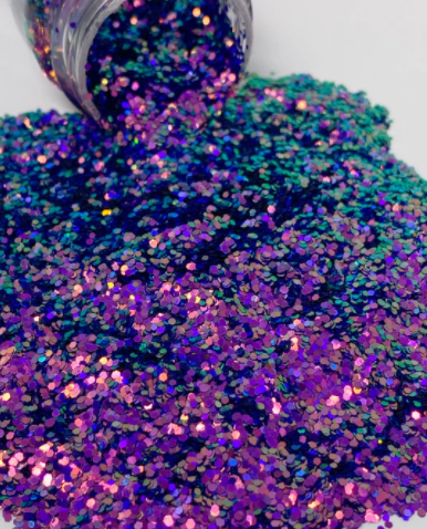 Man O'War - Chunky Color Shift Glitter - (Purple to Teal)