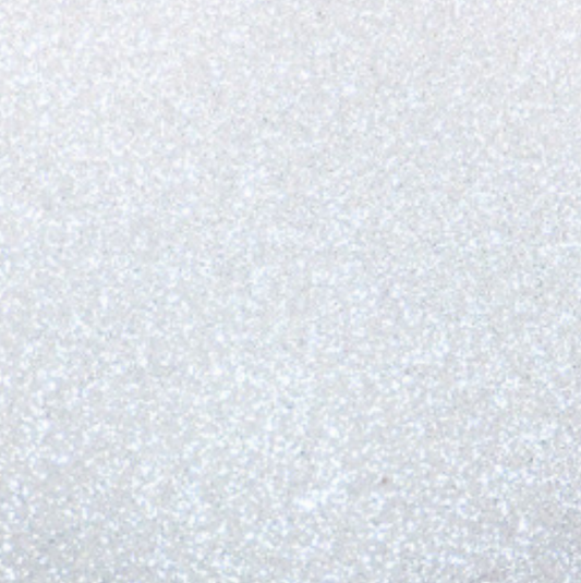 White Glitter Flake Roll - 20"x5'