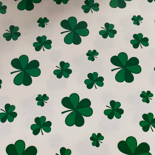 Matte Shamrocks Pattern 12”x20” Sheet HTV