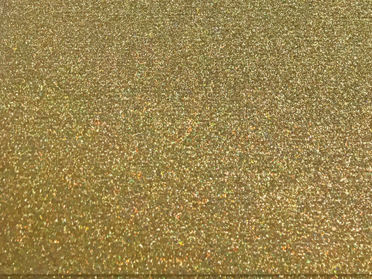 Hologram Gold Glitter Flake Sheet 12”x20”