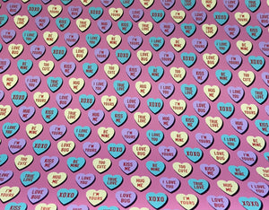 Candy Hearts Pattern 20”x3’ Roll HTV