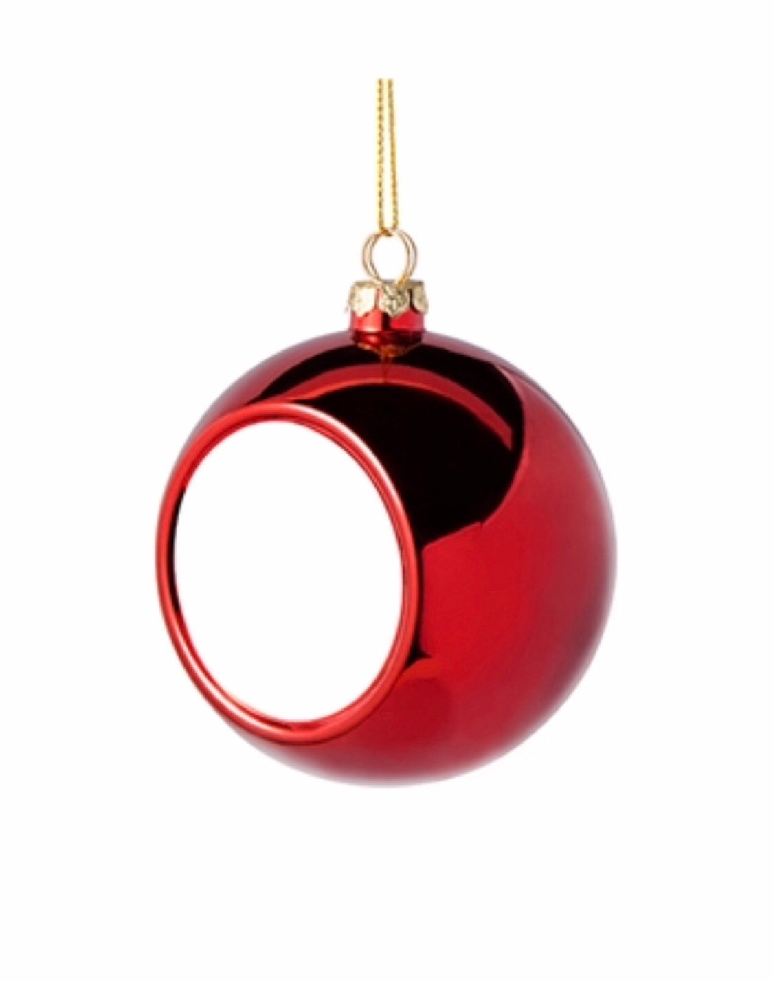 Red Bulb Ornament for Sublimation w/ Gift Box