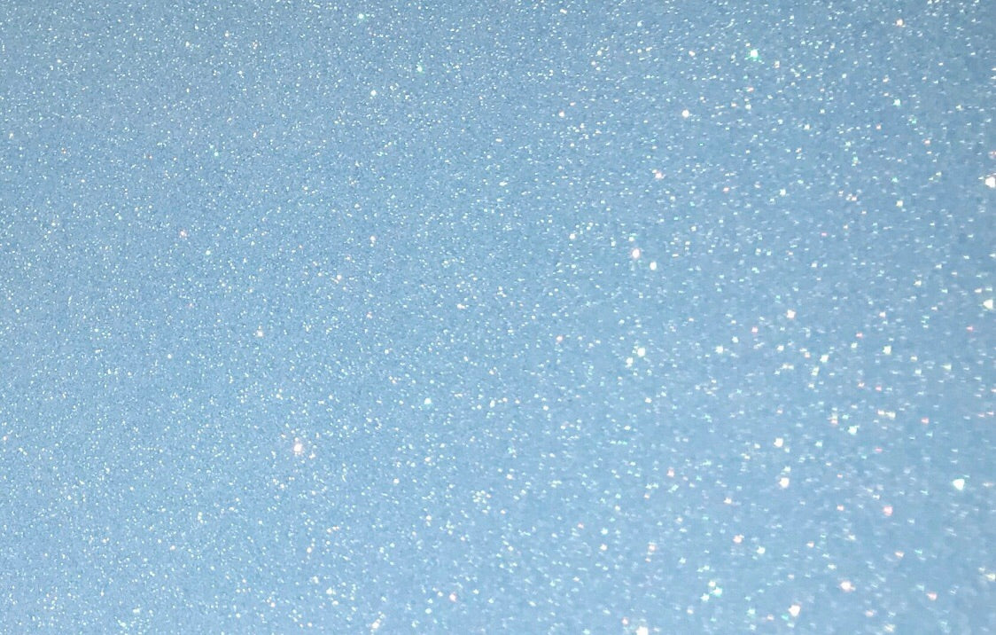 Fluorescent Blue Glitter Flake Roll - 20"x5'