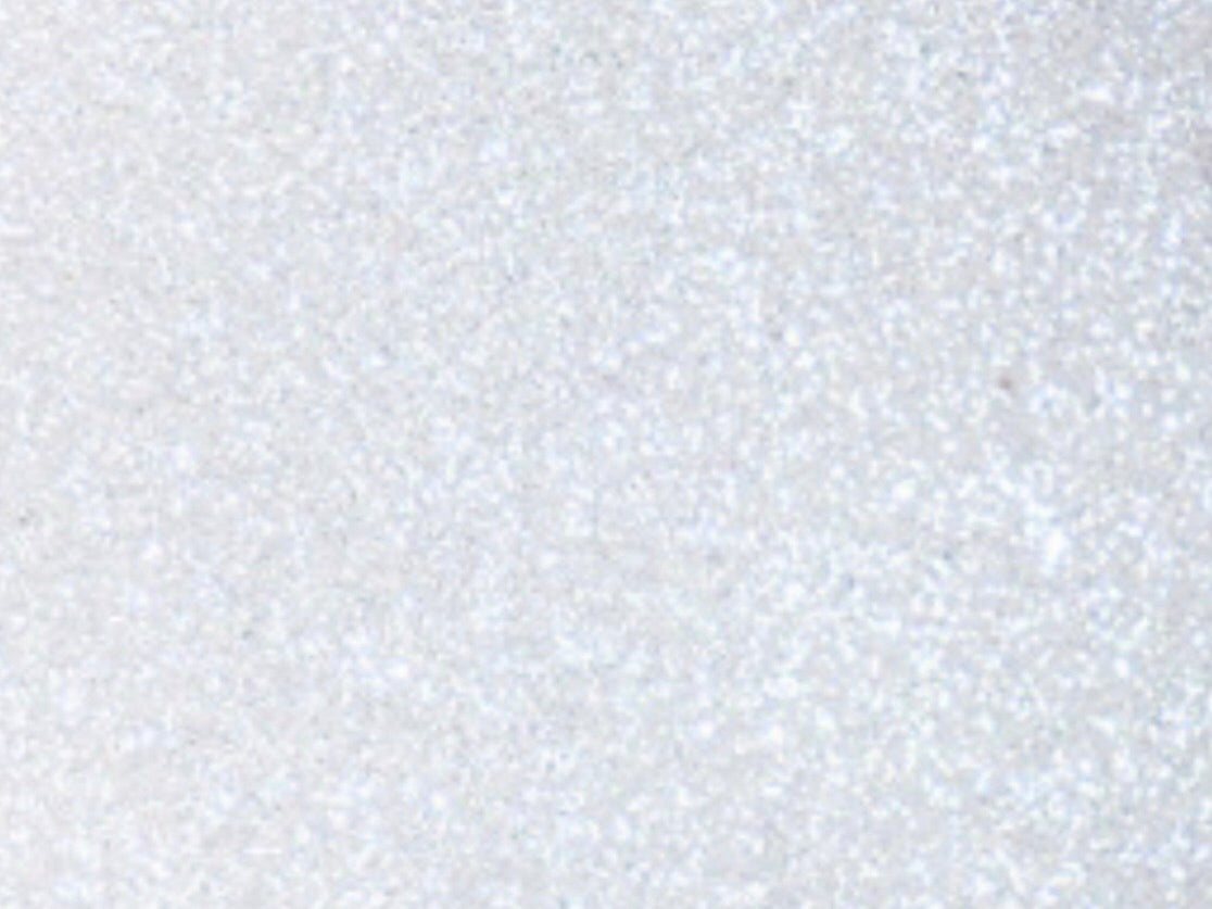White Glitter Flake Sheet - 12"x20"