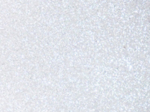 White Glitter Flake Sheet - 12"x20"