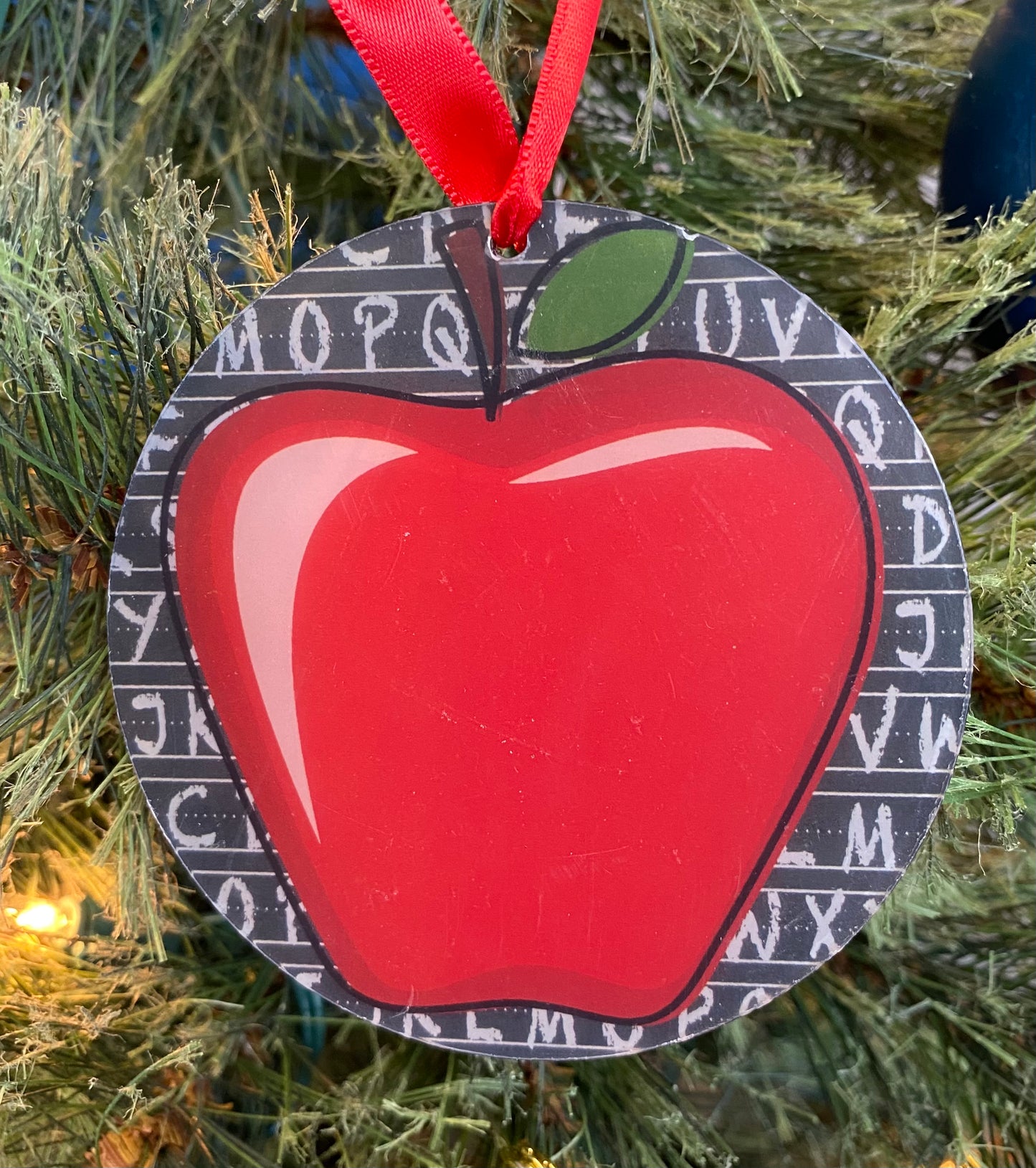 Teacher Apple Ornament