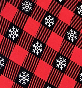 Snowflake Buffalo Plaid Adhesive Vinyl 12”x20” Sheet