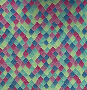 Mermaid Scales Adhesive Vinyl 12”x20” Sheet