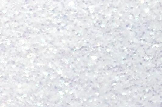 Rainbow White Glitter Flake Sheet - 12"x20"