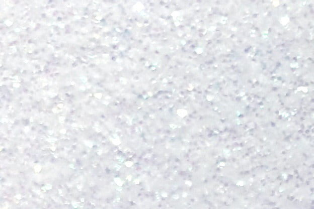 Rainbow White Glitter Flake Sheet - 12"x20"