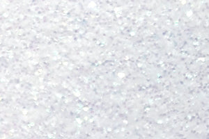 Rainbow White Glitter Flake Sheet - 12"x20"