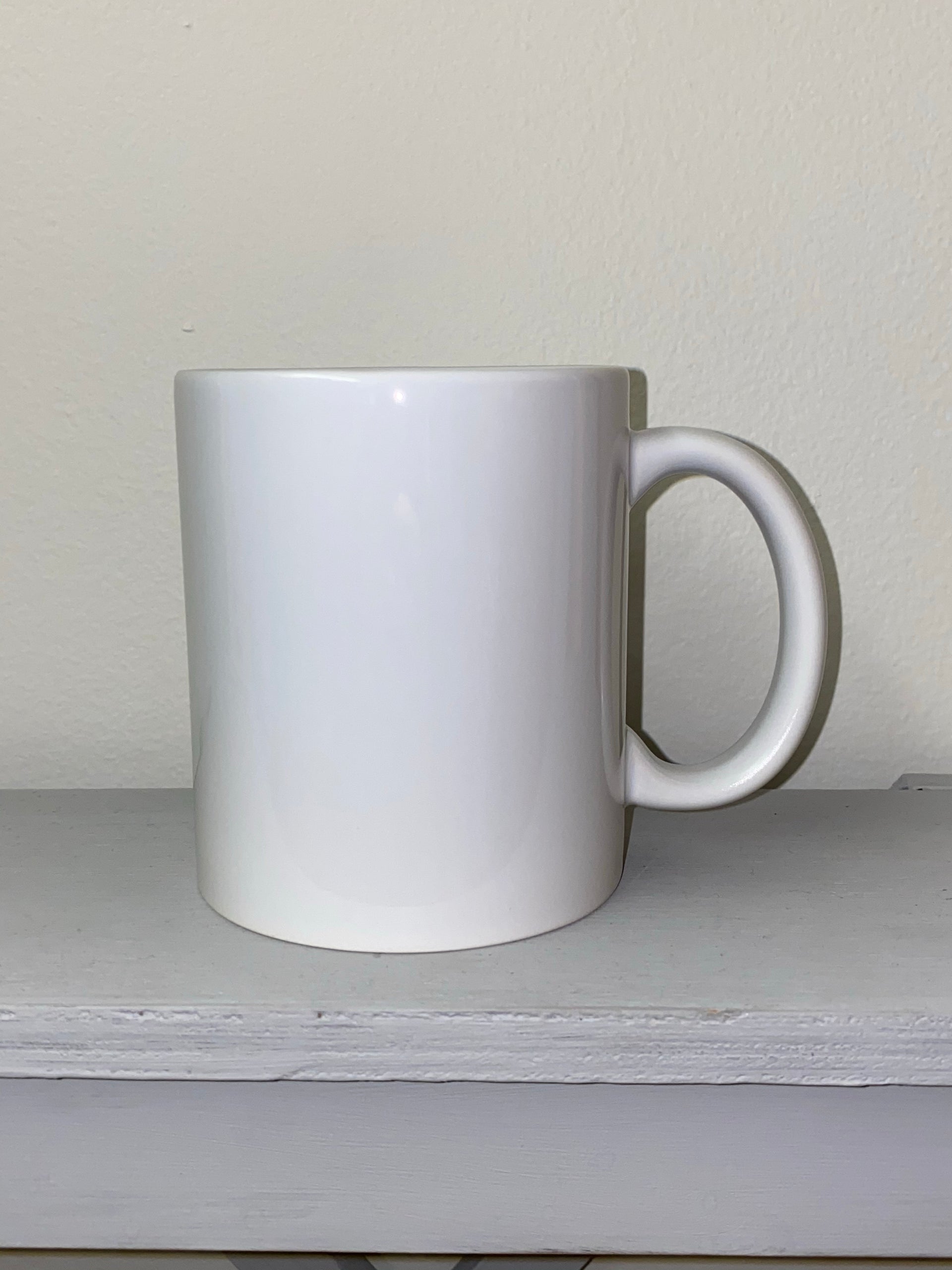 11oz White Ceramic Sublimation Mug  Vinyl Cut Pros