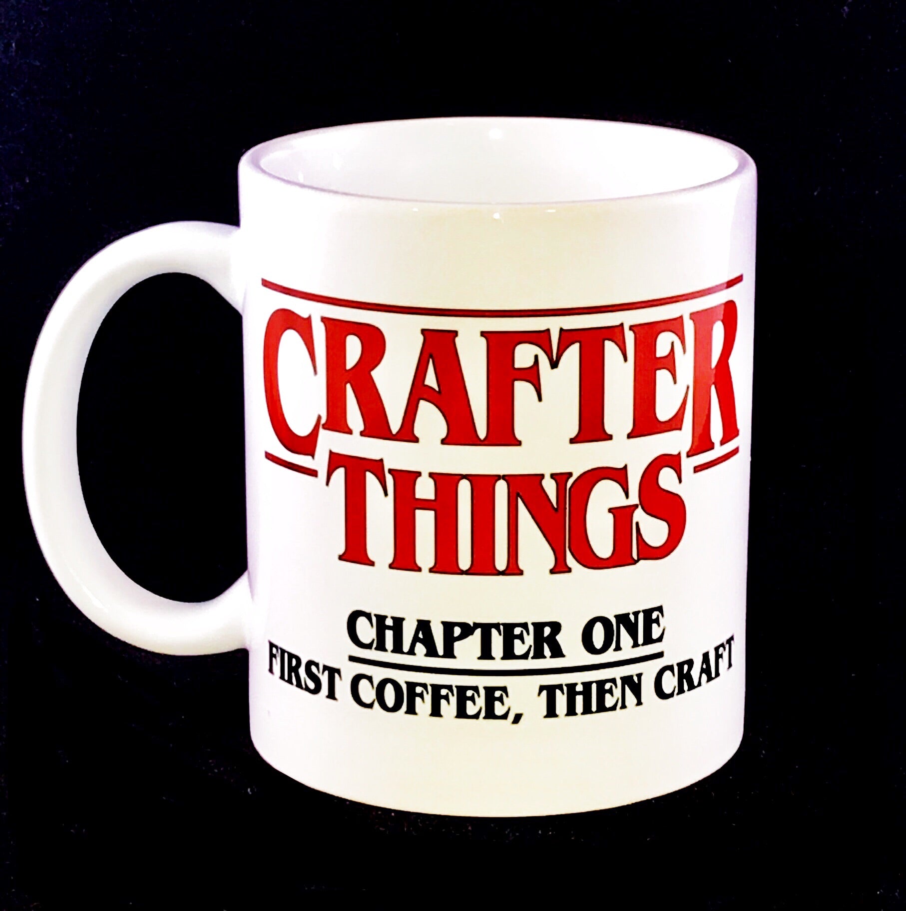 Crafter Things Stranger Things Inspired Mug – Vinyl Cut Pros