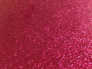 Hot Pink Glitter Flake Sheet 12"x20"