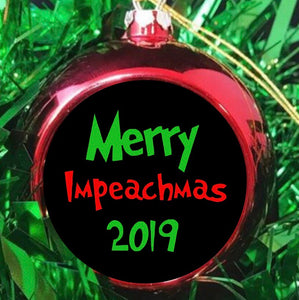 Merry Impeachmas Christmas Ornament