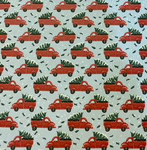 Holiday Truck Pattern 20”x12” Sheet
