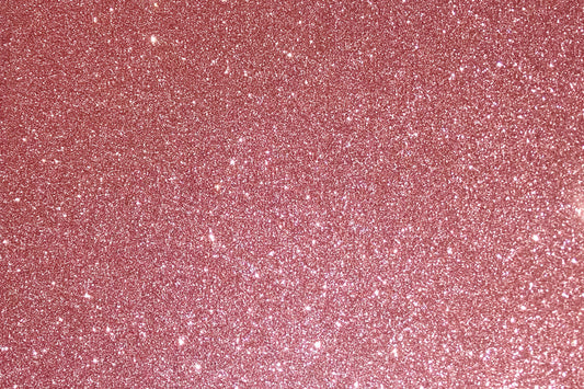 Rose Gold Glitter Flake Sheet - 12"x20"