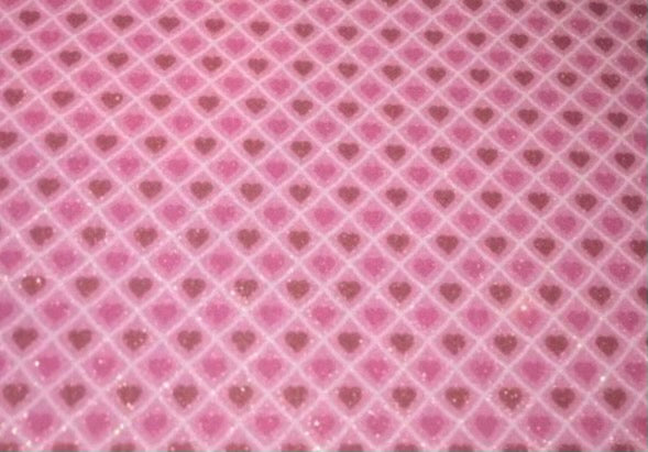 Pink Diamond Hearts Glitter Pattern 12”x20” Sheet HTV