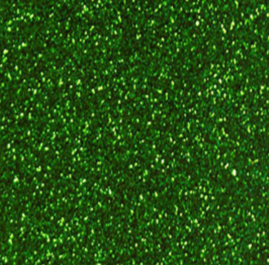 Kelly Green Glitter Flake Sheet -12"x20"