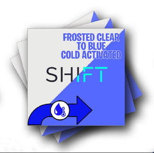 Cold Activated Clear to Blue Color Changing Adhesive Vinyl