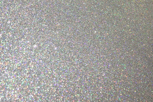 Hologram Silver Glitter Flake Roll - 20"x5’